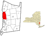 Dutchess County New York incorporated areas Hyde Park highlighted